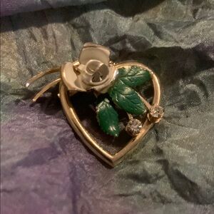 Vintage Heart Shaped Brooch